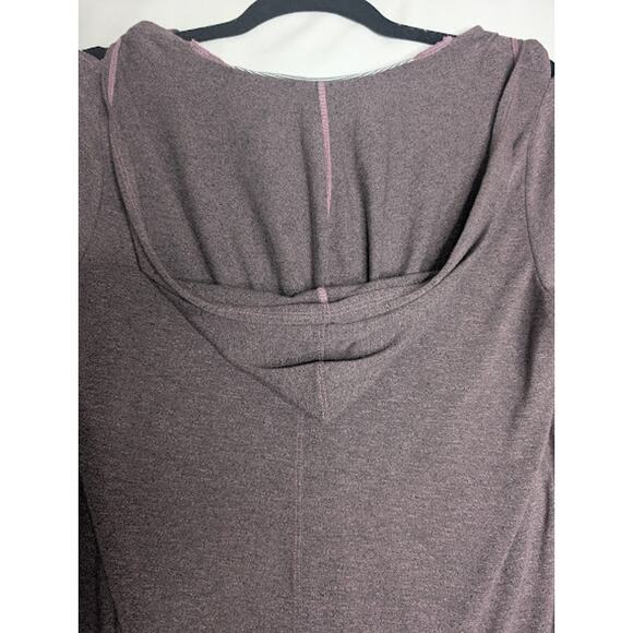 SPLENDID Purple light weight hoodie long sleeve stretch moisture Wicking Size M - Picture 9 of 10